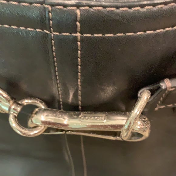 COACH BLACK LEATHER SHOULDER BAG - Picture 3 of 9